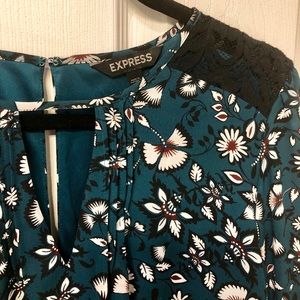 Floral, knee length dress